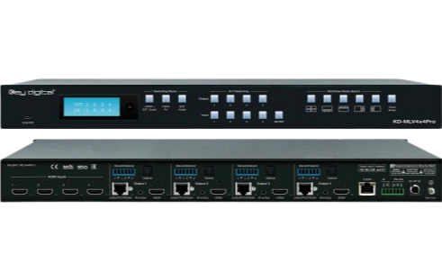 Clé Digital KD-MLV4X4PRO Matrix Switcher avec labour multi-visualités