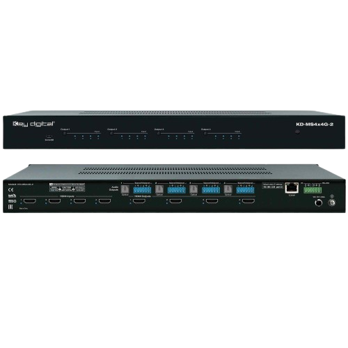 Clé Digital KD-MS4X4G-2 Matrix Switcher avec routage audio indépendant