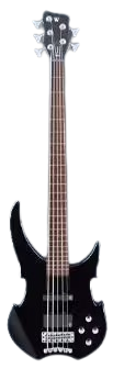 Warwick RockBass VAMPYRE 5-String Electric Bass Guitar (Solid Black High Polish)