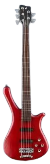 Warwick RockBass FORTRESS 5-String Electric Bass Guitar (Burgundy Red Transparent Satin)