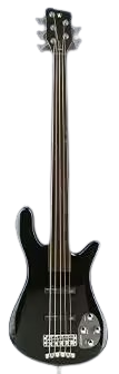 Warwick RockBass STREAMER LX 5-String Fretless Electric Bass Guitar (Solid Black High Polish)