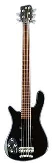 Warwick RockBass STREAMER LX Left-Handed 5-String Electric Bass Guitar (Solid Black High Polish)