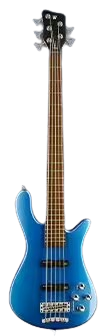 Warwick RockBass STREAMER LX 5-String Electric Bass Guitar (Blue Metallic High Polish)