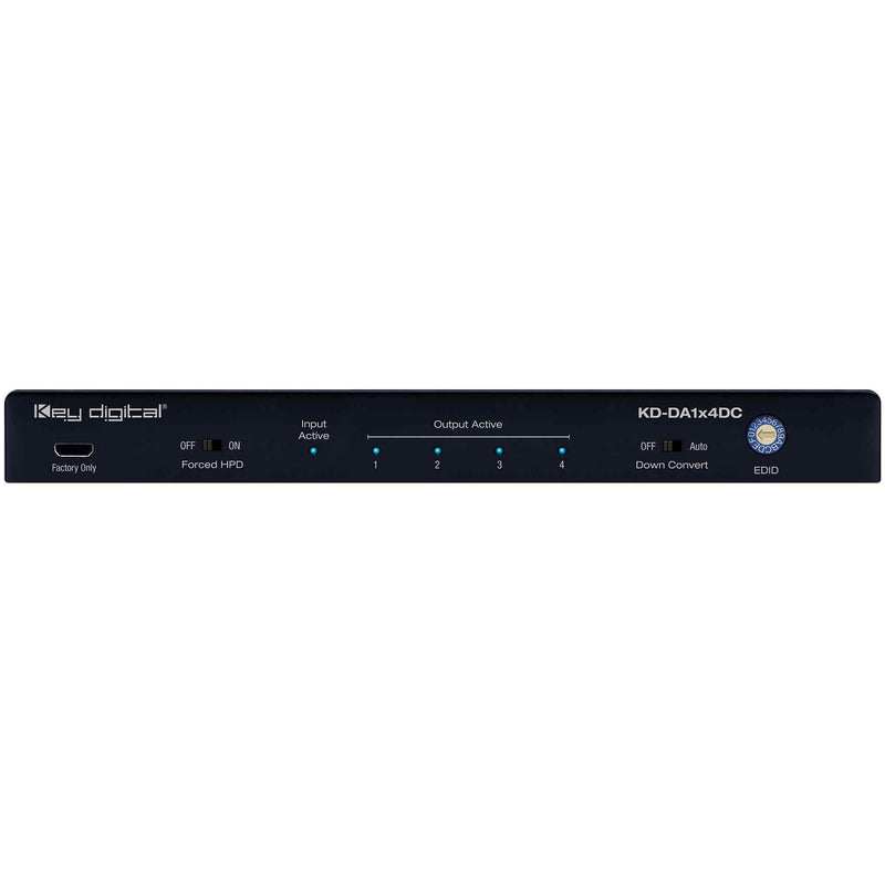 Key Digital KD-DA1X4DC HDMI Distribution Amplifier