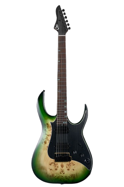 GTRS Guitars M810-GB Electric Guitar (Green Burst)