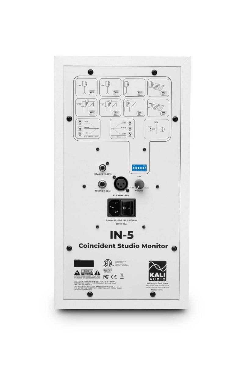 Kali Audio IN5W 3 Way Studio Monitor (White)