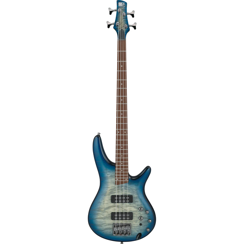 Ibanez SR400EQMSCB Electric Bass Guitar (Stained Cosmic Blue Starburst)