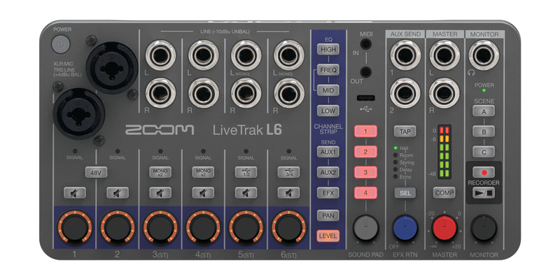 Zoom LIVETRAK L6 Digital Mixer/Recorder