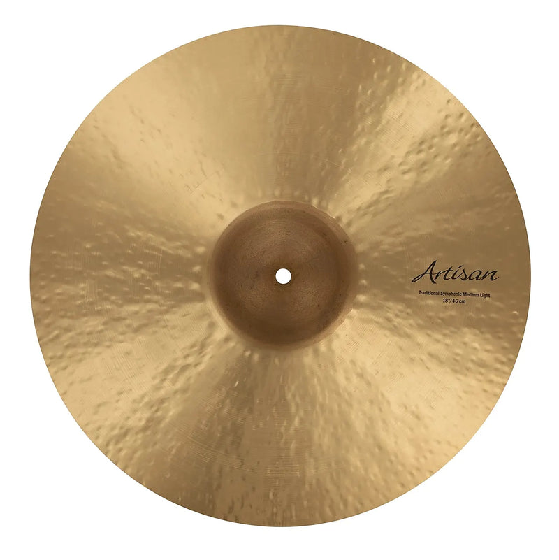 Sabian A1856/1 Artisan Traditional Symphonic Medium Light Single Marching Band Cymbal - 18"