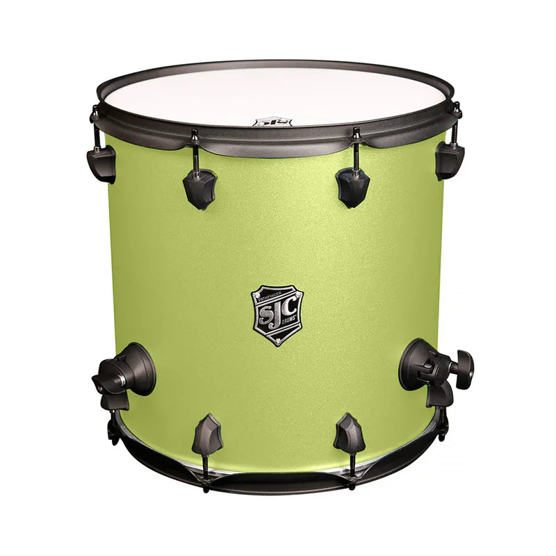 SJC Drums PFFT1414FBSLWBJ Pathfinder Series Tom au sol 14" x 14" (Sublime Lime Black)