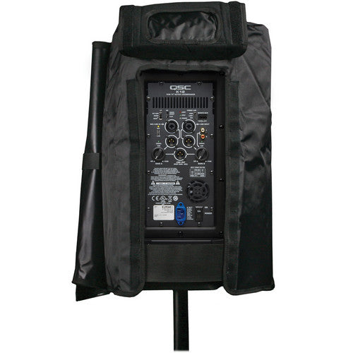 QSC K12-Outdoor-Cover en nylon et couvercle en maillage pour K12 avec panneau d'amplificateur amovible