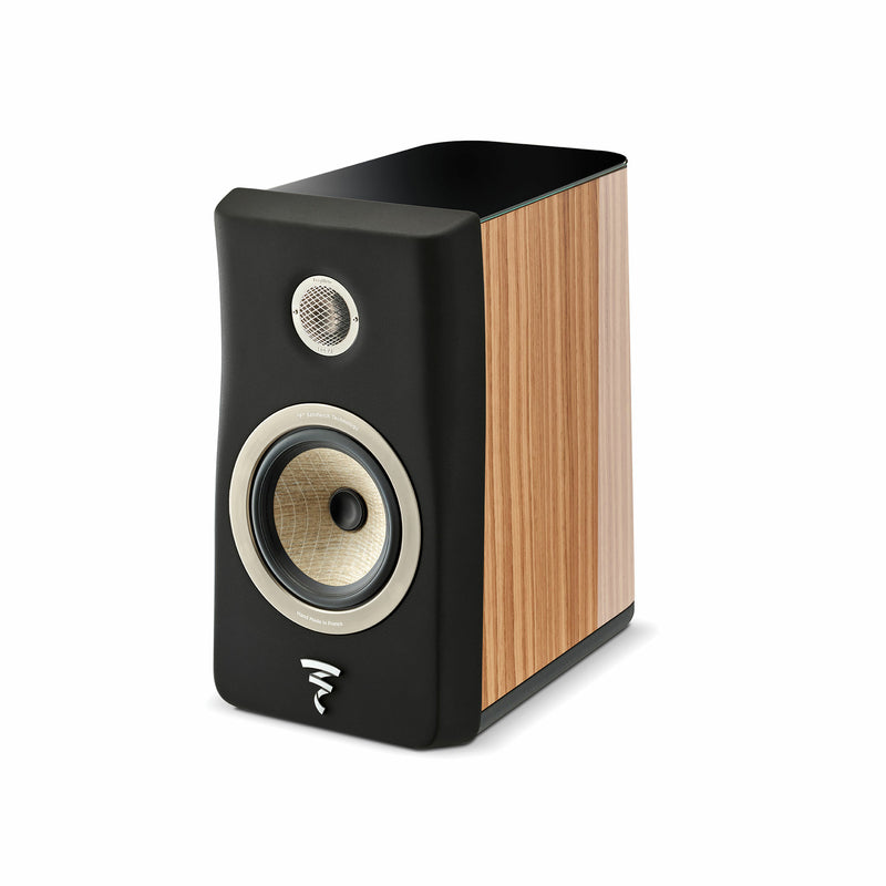 Focal FOAEFBKN1N2B900 KANTA N°1 Bookshelf Speaker (Walnut High Gloss/Black Mat)