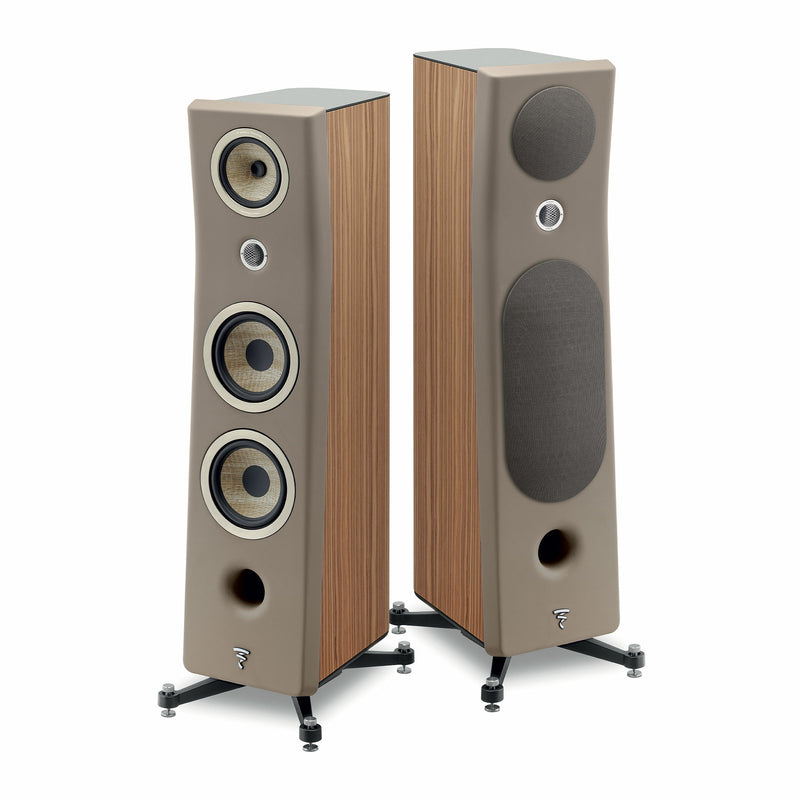 Focal FOAEFBKN3N2H400 KANTA N°3 Floorstanding Speaker (Walnut High Gloss/Taupe Mat)