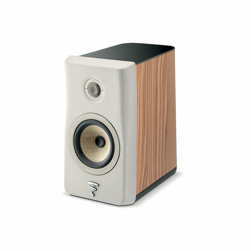 Focal FOAEFBKN1N0W000 KANTA N°1 Bookshelf Speaker (Walnut Mat/Ivory Mat)