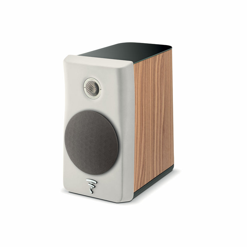 Focal FOAEFBKN1N0W000 KANTA N°1 Bookshelf Speaker (Walnut Mat/Ivory Mat)