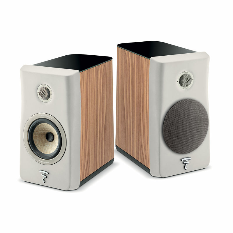 Focal FOAEFBKN1N0W000 KANTA N°1 Bookshelf Speaker (Walnut Mat/Ivory Mat)