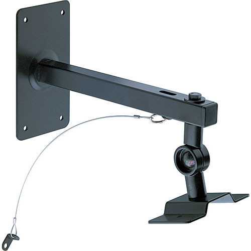 K&M 24195 Speaker Wall/Ceiling Mount w/Safety Cable