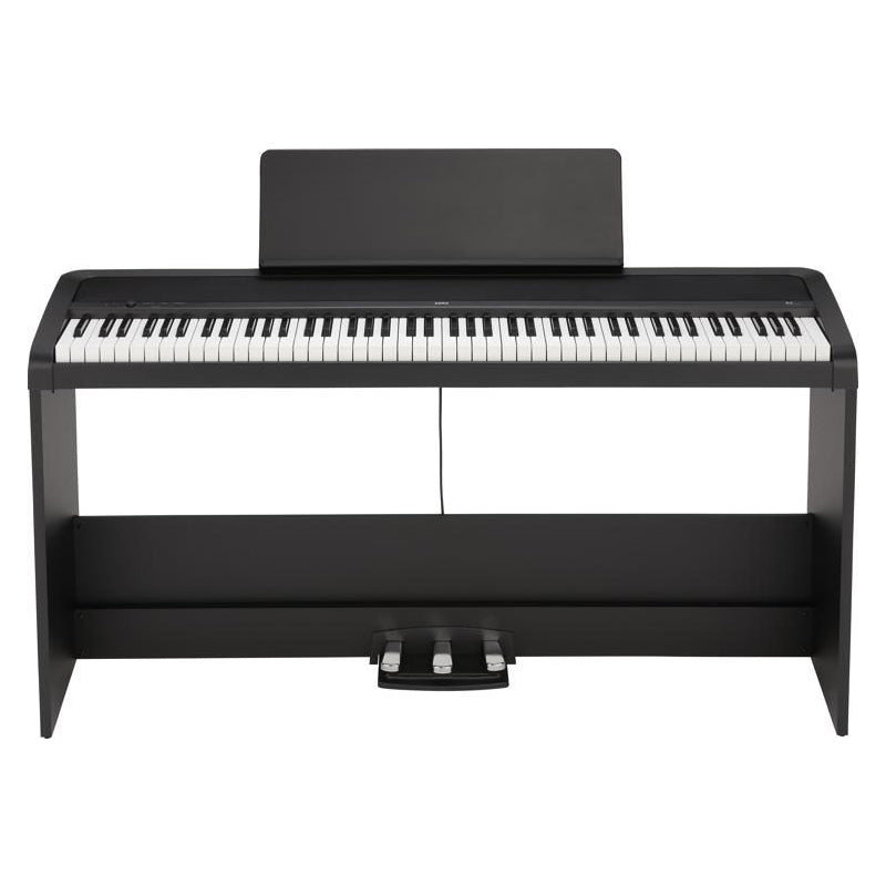 Korg B2SP 88-Key Digital Piano with Stand and Three-Pedal System (Black)