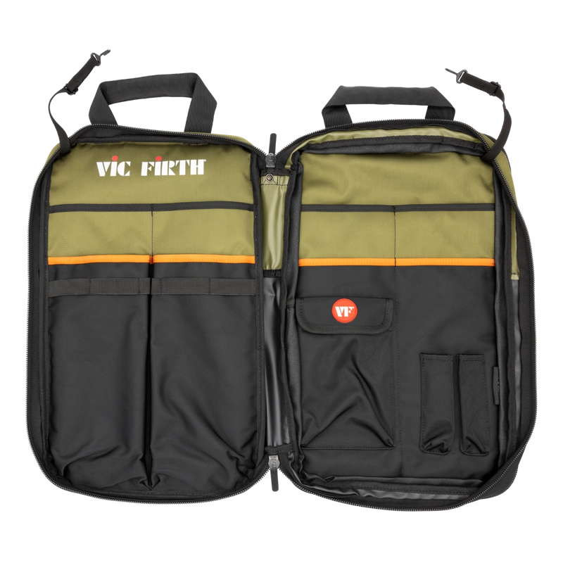 Vic Firth VXSB0114 Professional Stick Bag (Green/Black)