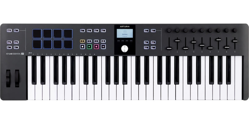 Arturia KEYLAB ESSENTIAL 49 MK3 Universal MIDI Controller 49-Key (Black)