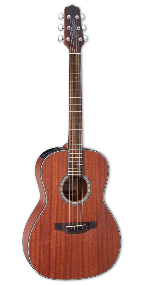 Takamine GY11ME-NS - New Yorker Body Acoustic Electric Guitar with Preamp, Tuner and EQ - Mahogany Natural Satin