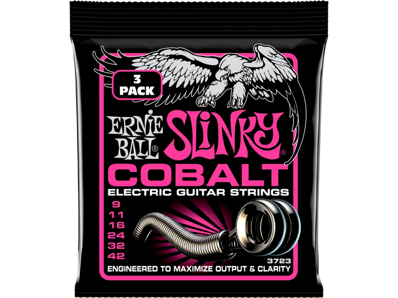 Ernie Ball 3723eb Super Slinky Cobalt Electric Corders (Pack)