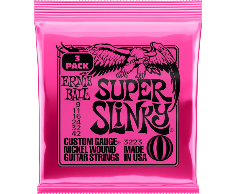 Ernie Ball 3253eb Super Slinky Electric Guitar Strings (Pack)