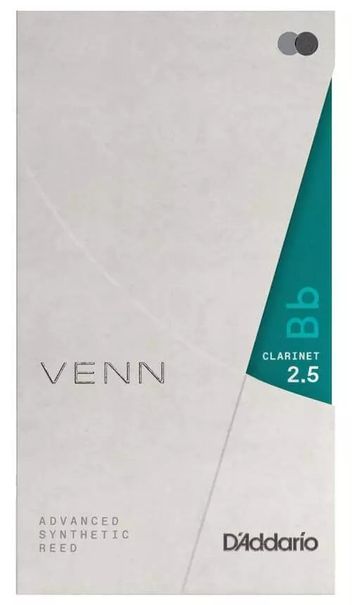 D'Addario VBB0125G2 VENN Synthetic Bb Clarinet Reed - 2.5