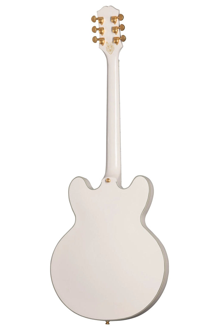 Epiphone SHEREWABWGH Emily Wolfe ''White Wolfe'' Sheraton Semi Hollow Electric Guitar (Aged Bone White)