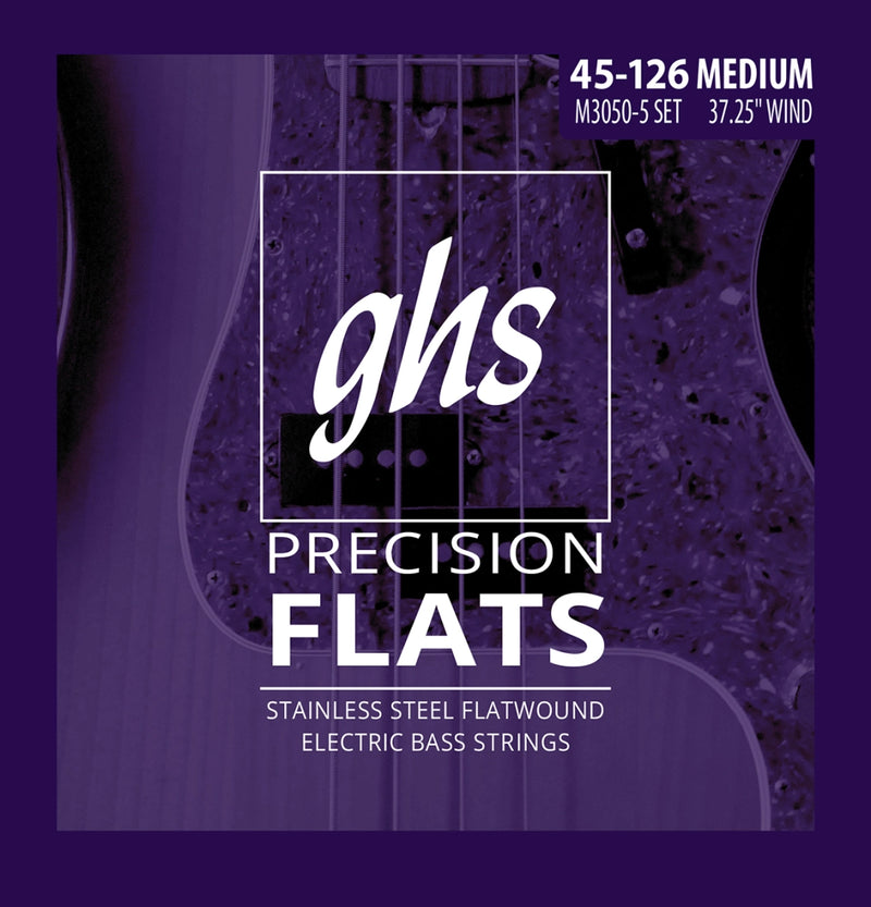 Ghs M3050-5 Precision Flatwound Electric Bass Strings