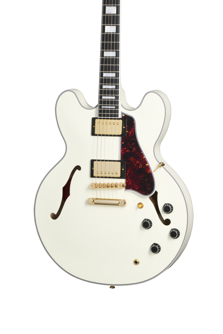 Epiphone 1959 ES-355 Semi Hollow-Body Electric Guitar (Classic White)