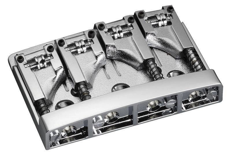 Schaller SCH12130200 4 Strings Electric Bass Bridge (Chrome)