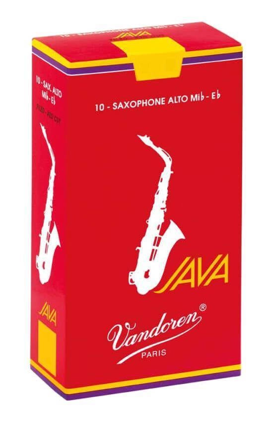 Anches pour Saxophone Alto Vandoren SR262R Java Rouge - Boîte de 10