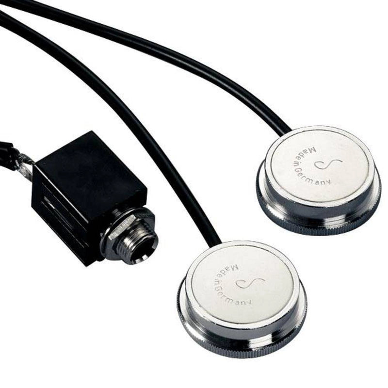 Schaller OYSTER PIEZO Pickup with Cable and Jack Plug (Chrome)