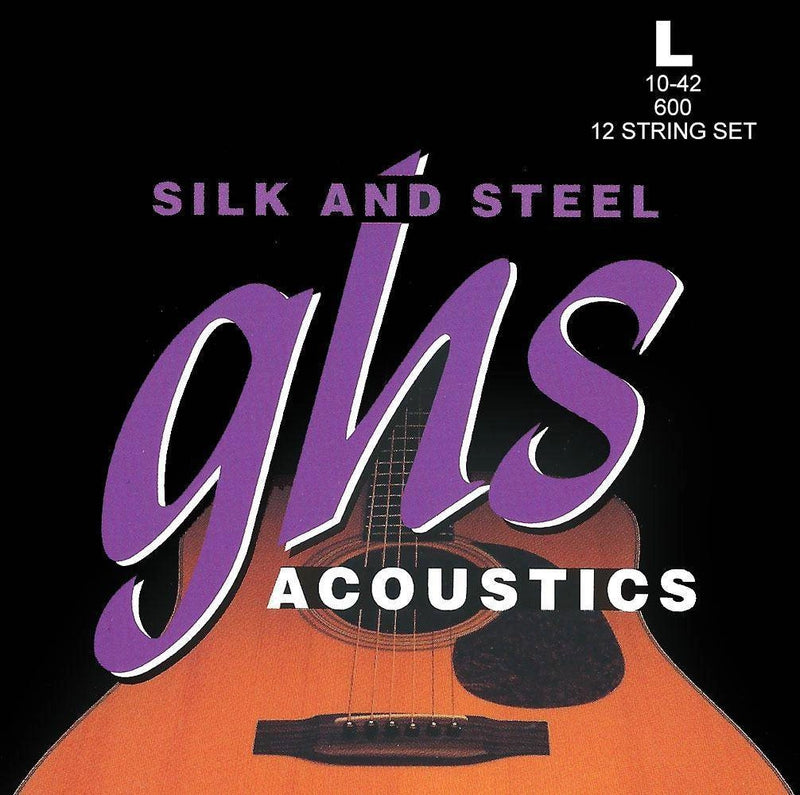 Ghs 600 Silver-Plated Copper Acoustic Guitar Strings - 12 Strings