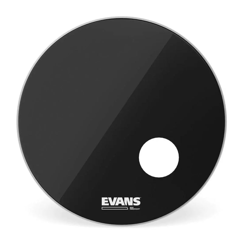 Evans BD18RB EQ3 Peau de batterie résonante noire - 18"