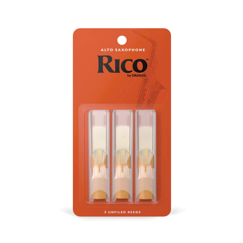 Rico By D'addario RJA0325 Alto Sax Reeds Strength 2.5 3-Pack