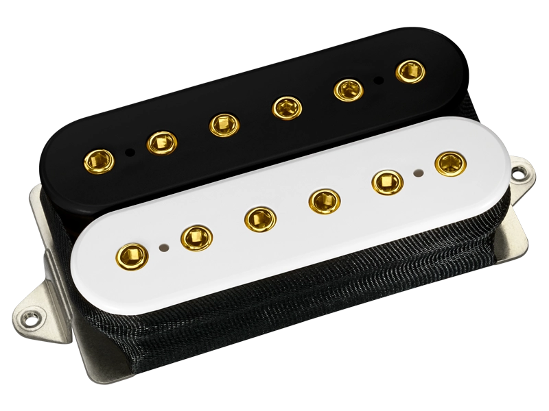 DiMarzio DP285F IGNO Bridge Humbucker F Spaced (Black/White With Gold Poles)