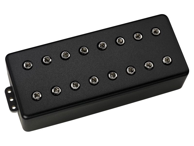 DiMarzio DP819 D Activator 8-String Neck Pickup (Black Metal Cover With Nickel Poles)