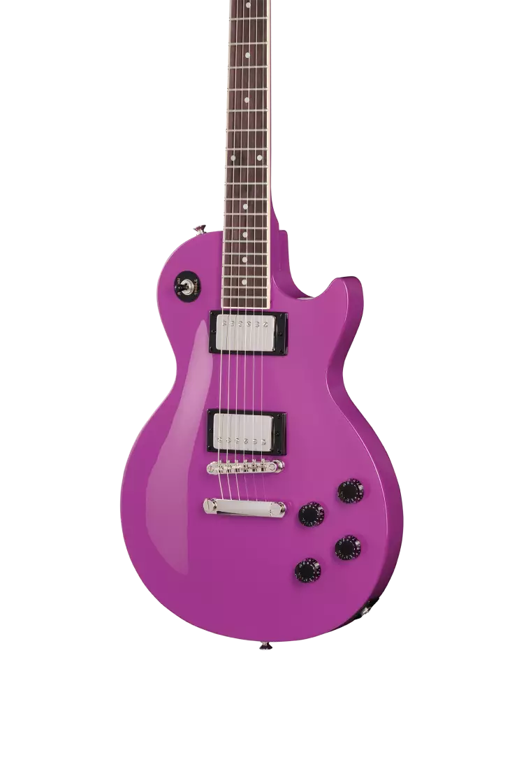 Epiphone E1LPOMPNH Les Paul Tribute E1 Electric Guitar (Majestic Purple)