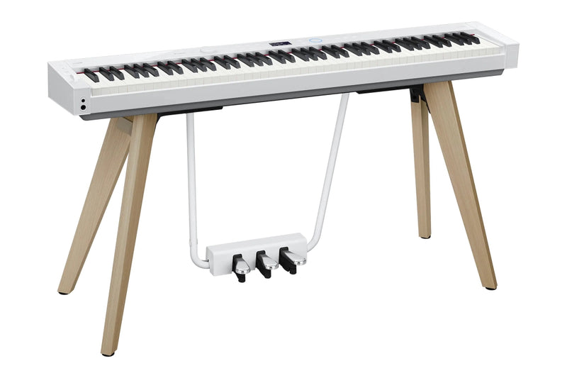 Casio Privia PX-S7000 88-Key Digital Piano with Stand & Pedals (White) + Casio BG-50WE Piano Bench for PX-S7000 (White) (BUNDLE)