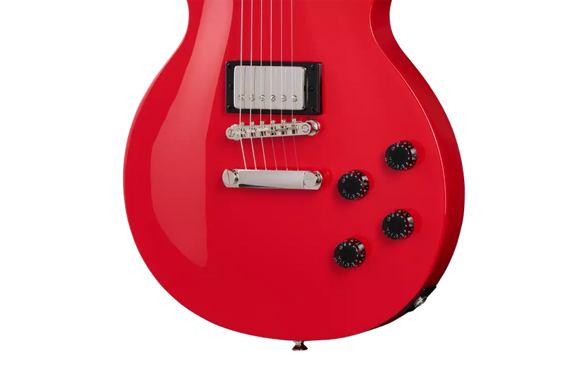 Epiphone E1LPOLRNH Les Paul Tribute E1 Electric Guitar (Lava Red)