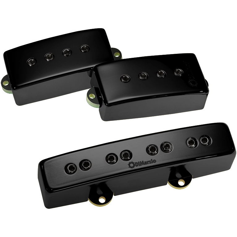 DiMarzio DP307 Relentless PJ Bass Pickup Set (Gloss Black)