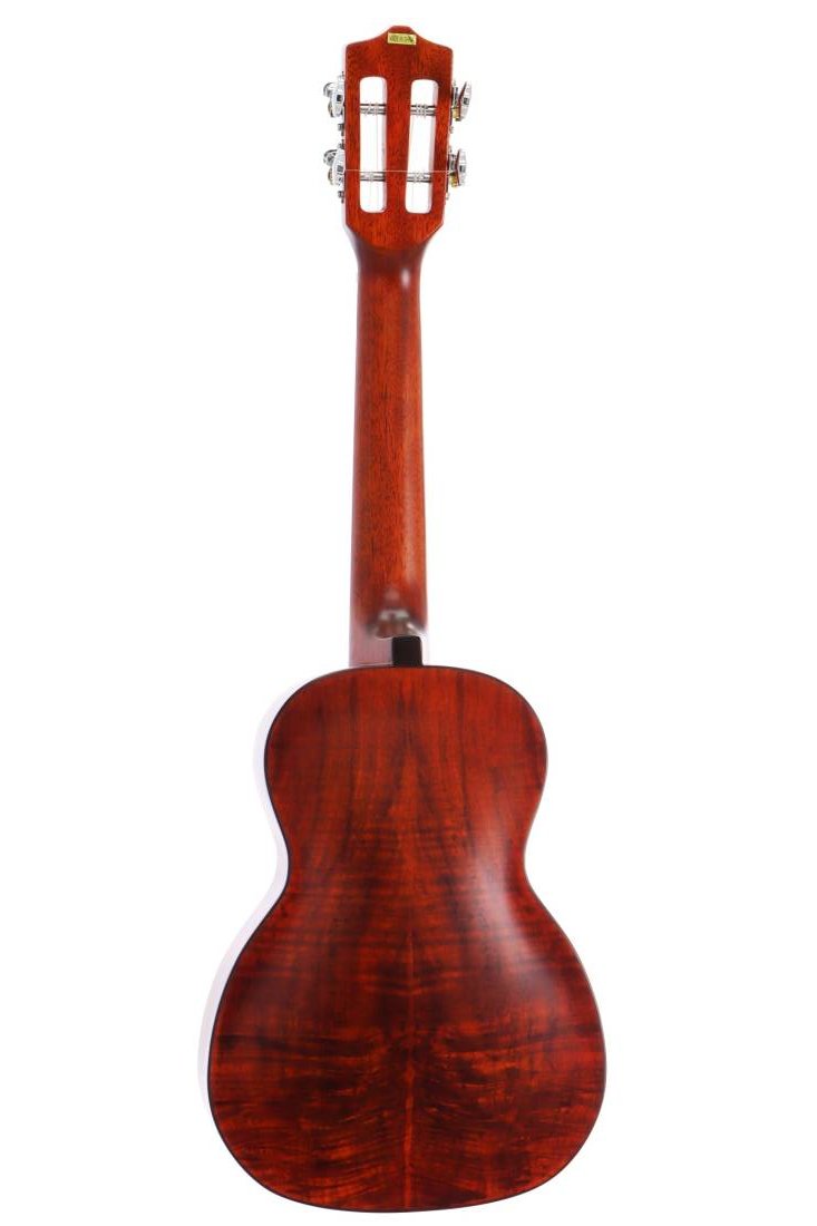 Leho LHUC-CF Flame Maple Concert Ukulele avec un haut en cèdre solide