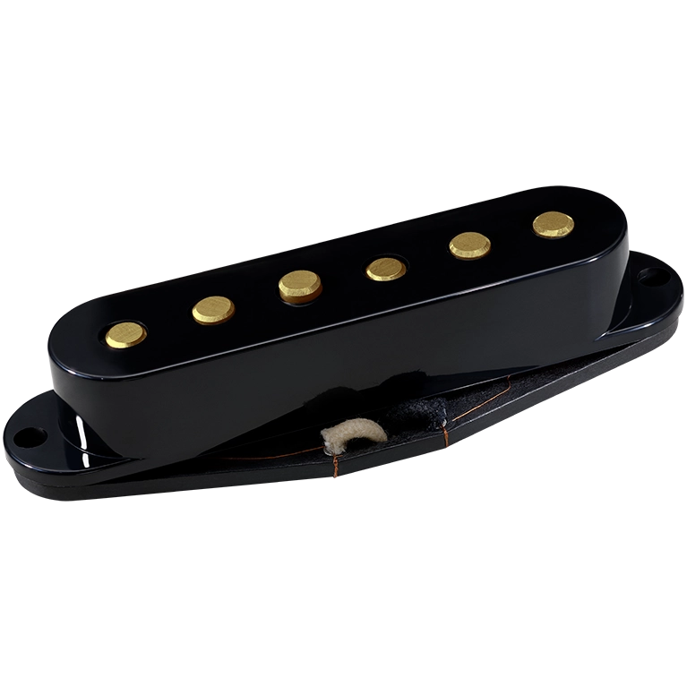 DiMarzio DP176 True Velvet Bridge Pickup (Black With Gold Poles)