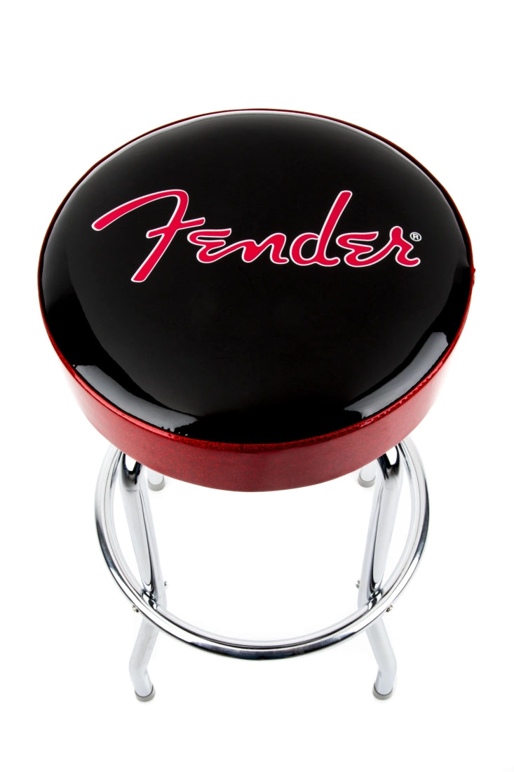 Fender Logo Barstool (Red Sparkle) - 30"