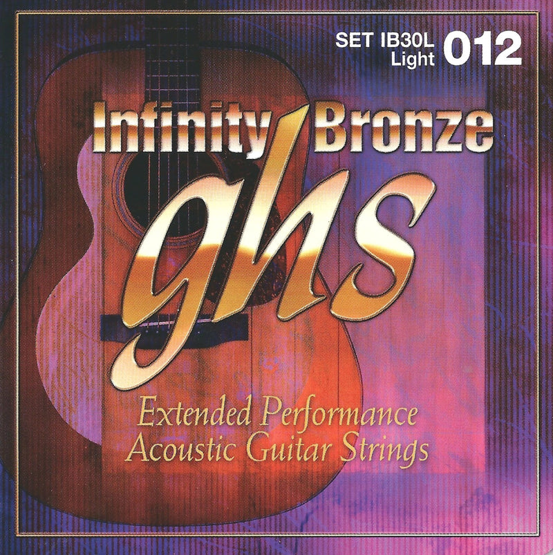 Ghs IB30L Infinity Bronze Acoustic Guitar String Set - Light