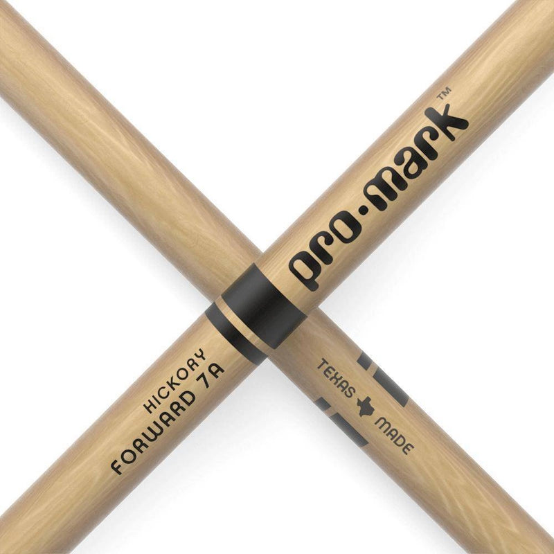 Pro-Mark TX7AW-4P Forward Lacquered Hickory Drumsticks - 7A (4-Pack)