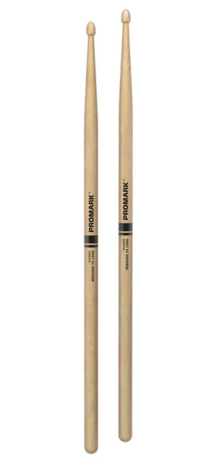 Pro-Mark RBH535LAW Rebound Long Lacquered Hickory Drumsticks - 7A