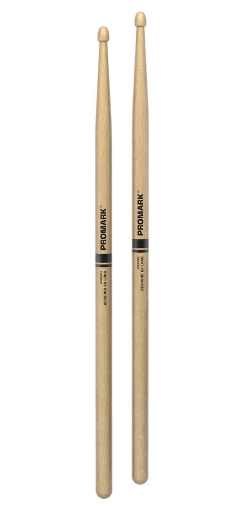 Pro-Mark RBH625LAW Rebound Long Lacquered Hickory Drumsticks - 2B